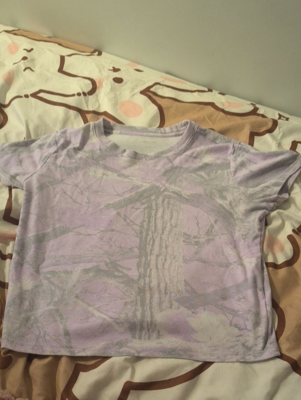 Hollister Lilac Tree-Graphic Short Sleeve Tee